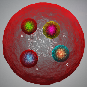 Vue d'artiste d'un tétraquark